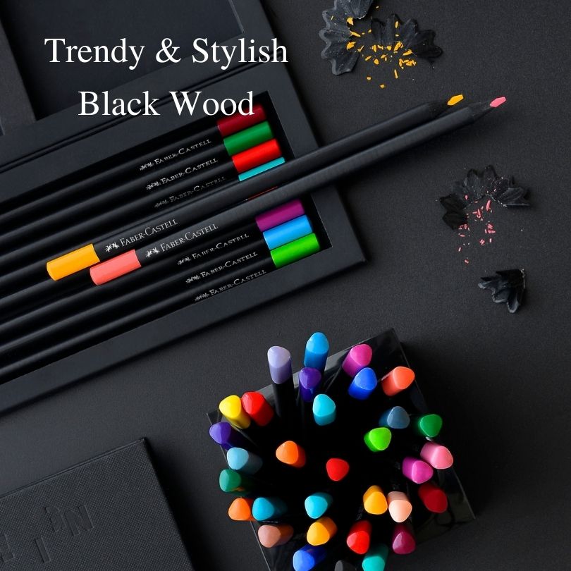 Black Edition Colour Pencils set- 12